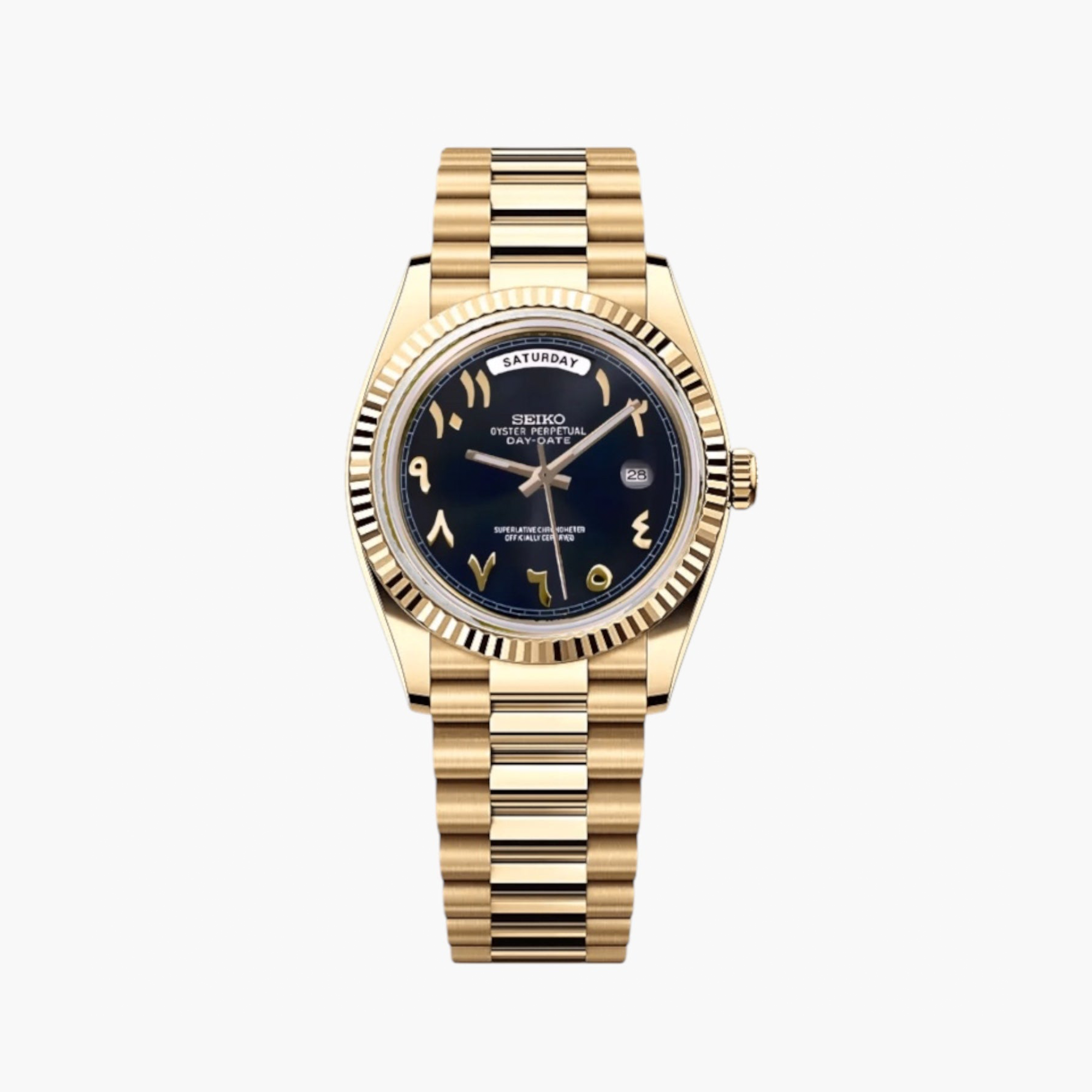 Seikodate Black Arabic Gold